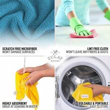 Microfiber Cleaning Cloths - 10 Pack Of Highly Absorbent, Soft Microfiber Cloths For Kitchen - Hand Towel Set For Household Use - 10Pcs - 查看 4