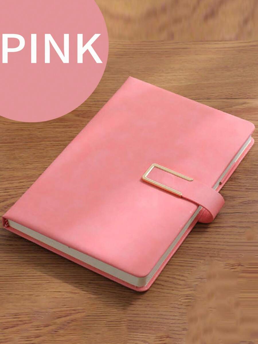 A5 Hardcover Notebook - Waterproof Faux Leather, Magnetic Closure, Ideal For University And Office Note-Taking, Retro Style