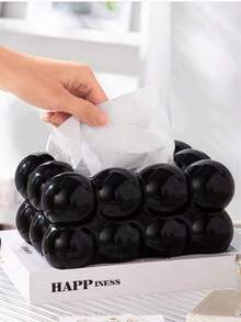 1 Stück stilvoller und niedlicher kugelförmiger Kunststoff Taschentuchbox, geeignet für das Wohnzimmer als hochwertige und luxuriöse Teetischschmuckserviette für den Heimgebrauch, Heimartikel, Tisch, Heimdekoration, Heimorganisation und -lagerung, Raumdekoration, Schlafzimmerdekoration, Küchenausstattung, Küchenhelfer, Küchenorganizer