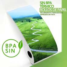 100 Rollos Térmico 57x40 mm Miniprinter,Recibo de  Impresora 58 mm,Xprinter, Ticket, Para impresora Portátil\u2026 - negro - Ver 4