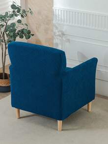 1 件加厚提花躺椅沙发套，可洗宴会椅套 - 寶藍色 - 查看 4