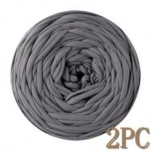 1/2pcs T-Shirt Yarn, Large 300g ± 20g T-Shirt Yarn Roll - 2cm Wide, Woven Fabric Knitted Yarn, Soft & Versatile For DIY Crafts, Used For Crocheting And Knitting Bags, Cushions, Dolls, Blankets, Slippers, Handicraft Crochet Projects, Available In Multiple Colors, Multicolor Yarn | Polyester Yarn | Acrylic Yarn | Crochet Yarn | Crafting Yarn | Vibrant Yarn Balls | Versatile Crafting Material, Knitting Accessories And Supplies