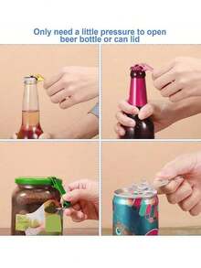 Portable Multifunctional Metal Bottle Opener, Can Be DIY As Keychain, Suitable For Outdoor Camping, Restaurants, Cafes, Festivals, Birthdays, Parties, Weddings, And Ideal Small Gift