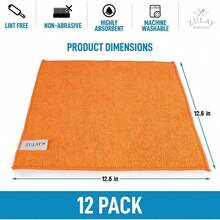 Microfiber Cleaning Cloths - 10 Pack Of Highly Absorbent, Soft Microfiber Cloths For Kitchen - Hand Towel Set For Household Use - 10Pcs - 查看 3