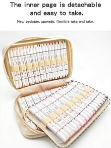 12-Color Set Of Dual-Tip Acrylic Paint Markers, Skin Tone & Pink Shades, 240 Blendable Colors, Soft & Chisel Tips, For Art Students, DIY Painting On Stone/Glass/Fabric/Shoes