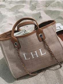 Customized Name Mini Small Shoulder Bag, Casual Multipurpose Double Handle Crossbody Handbag For Women, Fits Lipstick, Powder, Coins, Suitable As Gift For Family And Friends, Birthday Gift - Multicolor - View 5