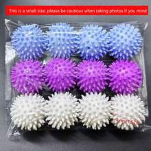 6个可重复使用的洗衣球 - 清洁洗衣球，防止滚筒式烘干机衣物缠绕，衣物柔顺球，防打结清洁球