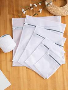 1/4/8 chiếc Túi giặt, Túi bảo vệ khi giặt, Túi giặt quần áo bằng máy giặt, Túi giặt có khóa kéo dày, Túi lưới đựng quần áo lót gia dụng, Túi bảo vệ chống quấn quần áo bằng máy giặt, Thích hợp để giặt quần áo, áo sơ mi, áo ngực, tất, tất dài, đồ lót - Xám - Xem 11