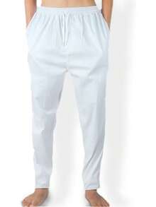 EPSCY Pajama Pants For Men - Relax In Style Lounge Pant – Breathable Sleep Pant With Drawstring And Pocketshalloween - trắng - Xem 4