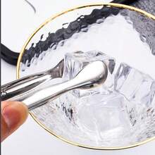 2pcs/4pcs, Luxurious Gold/Silver Mini Service Clips, Ice Clips, Dessert Clips, Food Clips, High-Quality Stainless Steel Square Sugar Clips, Durable Ice Clips, Stylish Small Clips, Suitable For Desserts/Appetizers/Candies/Cheese/Cooked Food Boards/Tea Parties/Mother's Day/Weddings/Moving. Mirror-Finished, Available In Rose Pattern And Solid Color. For Dishwasher. Can Be Used With Ice Bucket. Luxurious Ice Clips.