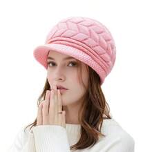 2pcs Women's Hat And Gloves Set, Knitted Beanie Hat And Gloves, Casual Fashion For Autumn/Winter, Suitable For Daily Use, Outdoor Travel, Hiking, Skiing, Climbing, Christmas