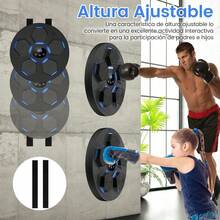 Máquina de Boxeo Músical, Recargable Bluetooth de Equipo de Boxeo Saco de Boxeo, Intelligent Boxing Target, con Pantalla Inteligente, Guante, 18 Modos Y 9 Velocidades, para Niños Y Adultos - 1 - Ver 6