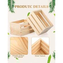 Halloween Christmas Wooden Decoration Boxes, Small Wooden Storage Boxes For Holiday Gifts And Decorations, Desk Organizer For Home Office, Cute Storage Basket For Makeup Jewelry, Holiday Home Kitchen Decoration, Perfect Gift For Friends, Family, Christmas Gift Exchange.