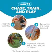 Outward Hound Tail Teaser Replacement Lure For Dog Teaser Wand, Fox - ColorD - 查看 4