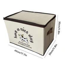 1 Piece Of Clothing Storage Box With Star Dog Pattern, Lockable Password, Home Wardrobe Layering Artifact, Organizing Boxed Clothes, Blankets, Bags, Storage Baskets - Multicolor - View 9