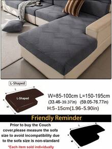 1 pieza Funda de sofá de unicolor y de felpa con cobertura completa, amigable con las mascotas, resistente a la suciedad, lavable, adecuada para todas las estaciones, decoración navideña y de Año Nuevo para el hogar, protector de sofá para sofás de 1/2/3/4 plazas