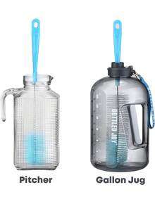 3 Pieces Long-Handled Glass Bottle Brush Set, Kitchen Glass Bottle Cleaning Brush, Milk Bottle And Tea Cup Washer, Electricity-Free Manual Cleaning Tool - Multicolor - View 7