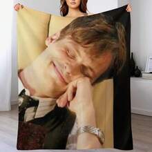 Spencer Reid Throw Blanket Sofa Bed Quilt Loose Heavy Blankets - màu đen - Xem 1