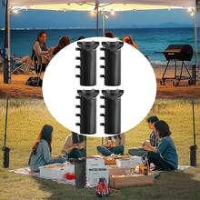 4 bolsas de peso negro resistentes con correas seguras, sacos de para sombrillas al aire libre, bolsas de peso portátiles para carpa, sacos de para patas de carpa, adecuados para carpa, cenador y pérgola de exterior