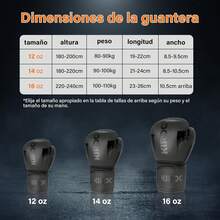 KIROGILY Guantes Box, Guantes de Box para Hombres y Mujeres de 12-14-16 oz, Guantes de Boxeo Adecuados para Artes Marciales Sparring. Incluir Protector Bucal, Correas Boxeador, Bolsa Almacenamiento - 14 onzas - Ver 5