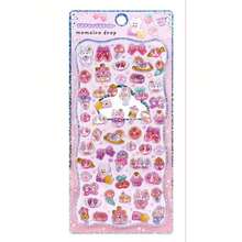 3D Cute Stickers, Reusable Cartoon Scene Stickers, Fun DIY Scrapbooking Planner Journal Notebook Laptop Phone Case Stickers, Adult Hollow Embossed Style