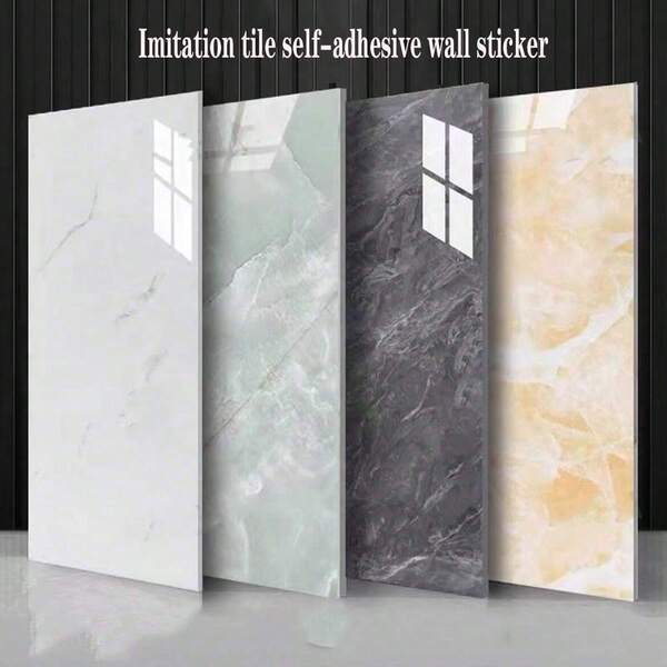 10/20-Piece Modern White Marble Peel & Stick Tile Wall Panels - Self-Adhesive Vinyl Backsplash For Kitchen & Bathroom, Easy Match Design, 23.62X11.81 Inches