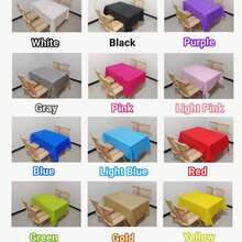 1 pieza Mantel desechable de plástico, rectangular, adecuado para fiestas de cumpleaños, baby shower, bodas, sociales de helados y con temática oceánica, decoración, disponible en varios colores, de vuelta al colegio, Día de San Valentín - Multicolor - Ver 2