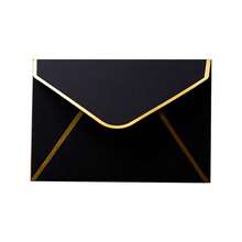 5件/10件VIP信封套装、会员卡信封、贺卡信封、小银行卡信封、身份证夹铝箔信封、黑色会员卡 - 黑色 - 查看 16