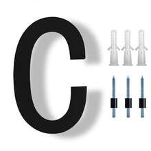 8 Inch Modern Acrylic Steel Floating House Number, Metal Modern Address Plaque, For House Address Number Ground Marker, Garden Gate Mailbox Decor Number, With Nail Kit, Coated Black, 911 Visible Signage - Easy To Install Mailbox And Door Address Label - Multicolor - View 19