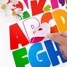 Handgeschriebene Buchstaben Aufkleber (3er Pack Set) DIY Aufkleber mit 7,6 cm Schriftgröße wiederverwendbar, geeignet zum Erstellen von Wörtern, Slogans und verschiedenen DIY-Bedürfnissen, ideal für Einschulung, Geburtstagsfeiern, Schlafzimmer-Dekoration, Büro-Dekoration und Feste