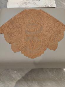 128 cm * 65 cm / 1 peça de acabamento em renda marrom feito à mão, suprimentos de artesanato faça você mesmo para roupas, chapéus, sofás, abajures, toalhas de mesa, bainhas de vestidos, acessórios de vestuário