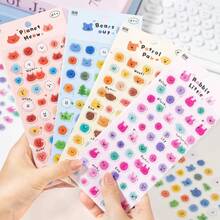 1pc Cute Sticker, Cartoon Vibrant Color Basic Planner Decorative Sticker, Suitable For Phone, Diary, Planner