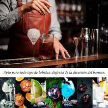 Shaker Cocktail Bar Set Kit de Cocteleria, 12 Piezas Utensilios de Bar, con Coctelera de cóctel 550ml, Probeta graduada, Boquillas de Vino, Agitador para Hielo, Cuchara de Mezcla - 1 - Ver 3