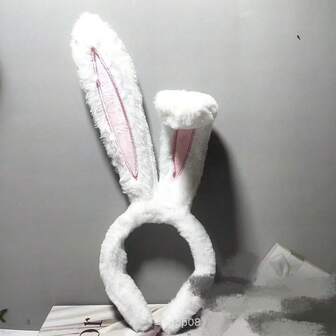 1pc Cute Plush Rabbit Ear Cosplay Headpiece, Lolita Hair Accessory, Furry Ear Headband, Wholesale