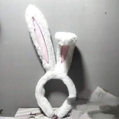 1pc Cute Plush Rabbit Ear Cosplay Headpiece, Lolita Hair Accessory, Furry Ear Headband, Wholesale