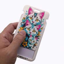 CX Lovely Kitten Manga Card Holder Badge Holder ID Card Lanyards Cell Phone Rope Key Lanyard Neck Straps Keychain Cats01 Christmas Gift