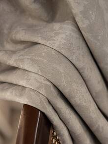 1 件欧式雪尼尔提花高端遮光窗帘适用于豪华客厅卧室别墅阳台，高品质遮光窗帘 84 英寸长 - 駝色 - 查看 5