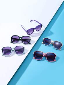 5pcs/Set Kids Vintage Eyeglasses Combo, Y2K Novelty Decorative Glasses, Suitable For Boys & Girls Daily Wear, Photo Shoot, Graduation, Back To School, Valentine's Day Gift