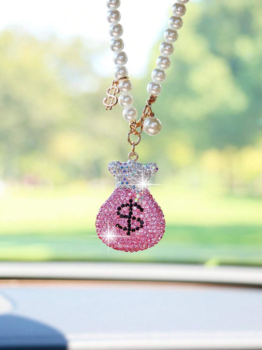 1件粘土钱袋汽车吊坠