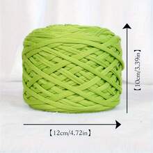 1/2pcs T-Shirt Yarn, Large 300g ± 20g T-Shirt Yarn Roll - 2cm Wide, Woven Fabric Knitted Yarn, Soft & Versatile For DIY Crafts, Used For Crocheting And Knitting Bags, Cushions, Dolls, Blankets, Slippers, Handicraft Crochet Projects, Available In Multiple Colors, Multicolor Yarn | Polyester Yarn | Acrylic Yarn | Crochet Yarn | Crafting Yarn | Vibrant Yarn Balls | Versatile Crafting Material, Knitting Accessories And Supplies