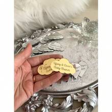 Custom Heart Tags, Wedding Name Tag, Baby Shower Tags, Butterfly, Swan, Cloud, Star, Lion Oval Tag, Trumpet, Chocolate Tags, Hexagon Tag,Christmas Gifts Tag