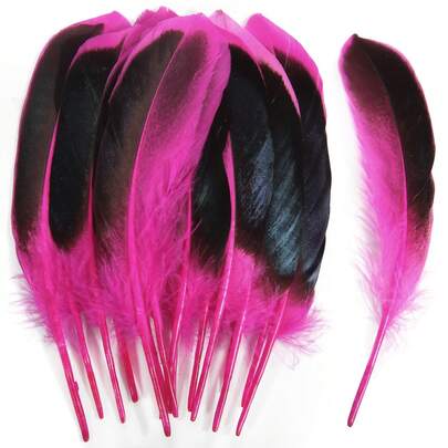 100 piezas de plumas de pato coloridas de alta calidad, accesorios de joyería hechos a mano, materiales para atrapasueños de plumas.