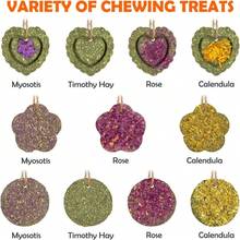 Picture of 18pcs Timothy Hay Treats Rabbit Toys Natural Treats For Guinea Pig ...