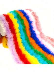 1 chiếc khăn choàng lông giả nhiều màu sắc, được làm từ chất liệu nhung mềm mại, thiết kế dành cho nữ, một phụ kiện đa năng phù hợp cho khiêu vũ, đám cưới, tiệc tùng, Halloween, Giáng sinh, đêm giao thừa và tiệc trà. - Nhiều màu - Xem 3