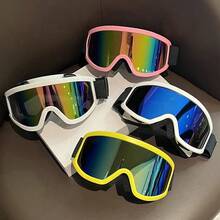 1 Piece, Winter Skiing Equipment, Adult Skiing Goggles, KTM Motorcycle Goggles, Riding Goggles, Snowmobile Goggles, Sponge Comfortable Goggles, Ski Goggles That Can Wear Myopia Glasses, Outdoor Sports Goggles - Nhiều màu - Xem 1