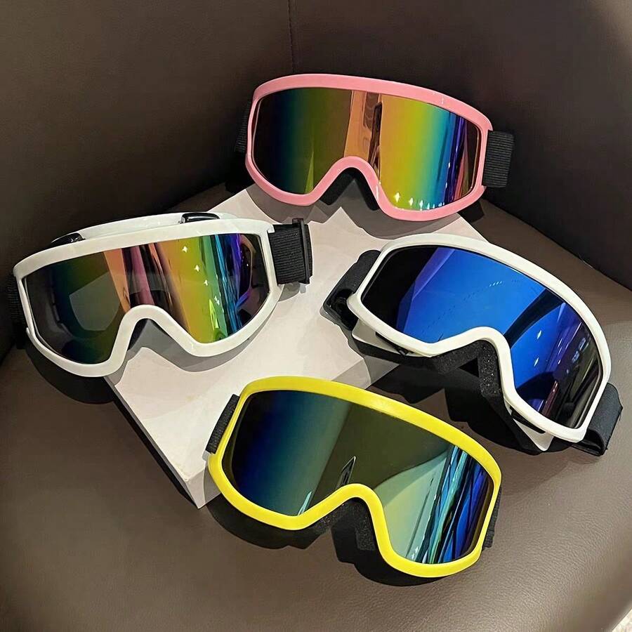 1 Piece, Winter Skiing Equipment, Adult Skiing Goggles, KTM Motorcycle Goggles, Riding Goggles, Snowmobile Goggles, Sponge Comfortable Goggles, Ski Goggles That Can Wear Myopia Glasses, Outdoor Sports Goggles - Nhiều màu - Xem 1