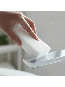 16/26pcs Magic Cleaning Sponge, Foam Cleaning Pad, Multi-Purpose Household Cleaning Sponge, Dishwashing Sponge, Suitable For Furniture, Bathroom, Bathtub, Sink, Floor, Wall Cleaning, Cleaning Supplies, Home Goods, Suitable For School, Kitchen, Bathroom, Home Use - White - View 9