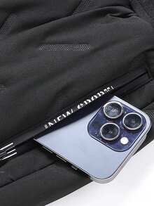 1件装女士保暖加厚抽绳腰带运动裤，防风防寒休闲裤，冬季紧身裤 - 黑色 - 查看 6