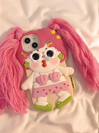 Funny Phone Case,Ugly Phone Case Cute & Funny Braided Girl Bikini Design Phone Case Compatible With IPhone 17 Pro Max, 13 Pro, New 12, 11, 16, 15 Pro, 14 Pro, Silicone Full Body Protective Cover