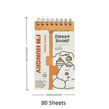 A7 Welpen Lässig Glatte Spiralblock, Schüler tragbare Klassenzimmer Taschenheft, Dessert Kaffee Memo Buch, Kinder Tagebuch, Journal und Partybevorzugungen